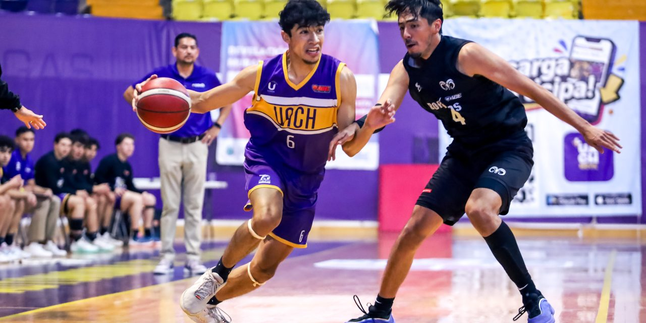 Equipo varonil de básquetbol Dorados UACh durante la temporada 2026-2027 de la Liga ABE.